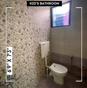 room dimension of swansh kids bathroom in house 1