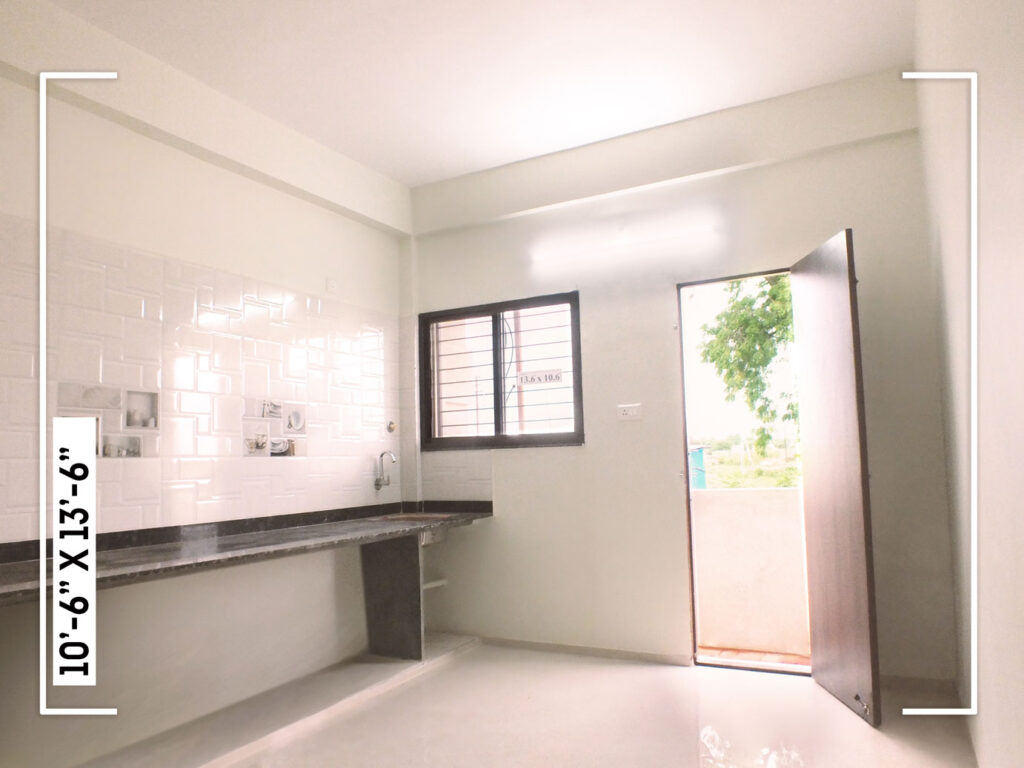 room dimension of swash infratech's kitchen house 1