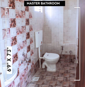 room dimension of swansh master bathroom in house 1
